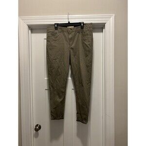 Democracy Pants Womens Size 16 Ab Technology Stretch Mid Rise Tapered Green